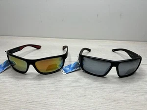 West Coast Polarized Sunglasses Black 2 Pair POL3193 & POL3175 - NEW With Tags - Picture 1 of 17