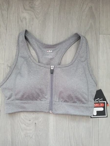 NEU Fila Sport Damen & Junioren Gr. XS gepolsterter Sport BH Reißverschluss vorne - Bild 1 von 4