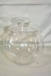 APOTHECARY JAR CANDY BUFFET BAR JAR COVERED GLASS DISH WEDDING PARTY - Picture 1 of 1