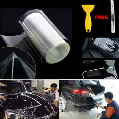 US Clear Bra Paint Protection Vinyl Film Invisible Scratches Car Paint Shield - Image 1 of 4