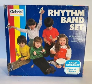 Vintage 1979 NOS Gabriel Toy Rhythm Band Set, 6 Instruments - Picture 1 of 3