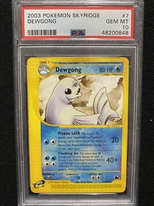 2003 Pokemon Skyridge Dewgong 7/144 PSA 10 Gem Mint - Picture 1 of 1