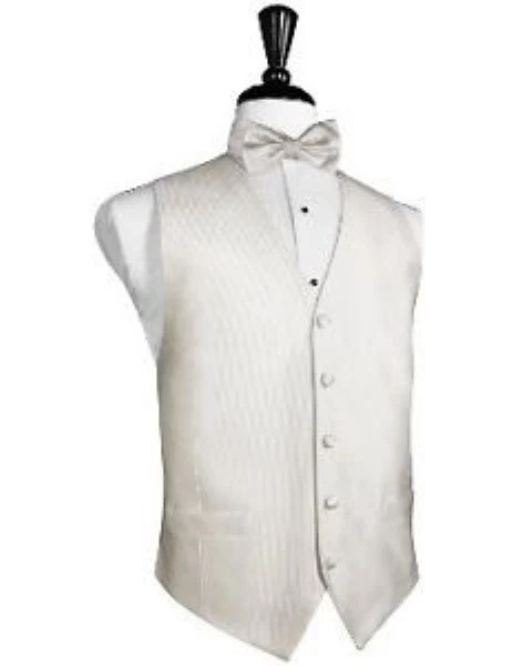 Silk Faille Solid Tuxedo Vest & Bowtie - Image 1 of 1