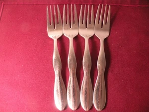 4er Set Salatgabeln Cambridge Vanity glänzend 18/8 Edelstahl Besteck 7" - Bild 1 von 5