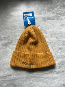 Columbia Mustard Yellow Knit Beanie Unisex NWT - Picture 1 of 7
