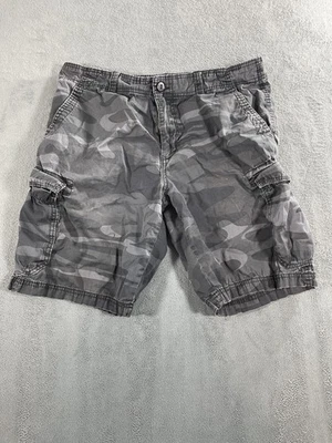 Unionbay Cargo Shorts Mens 32 Gray Camo Flex Stretch Pockets Casual Outdoor - Image 1 of 4