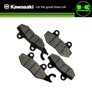 KAWASAKI GENUINE FRONT RIGHT & LEFT BRAKE PAD SET 43082-0138 & 43082-0146 NEW - Picture 1 of 1