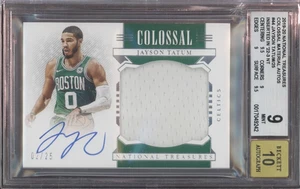 2019 National Treasures #44 Jayson Tatum 2/25 Jersey Mint BGS 9 10 Auto - Bild 1 von 2