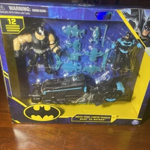DC Comics Spin Master Batman MotoTank Vehicle 4" Bane & Batman Action Figure NIB - Picture 1 of 5