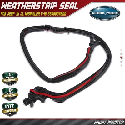 Sello de impermeabilización de cabezal de techo rígido delantero para Jeep JK JL Wrangler 11-18 68088042AA Foto 1 de 4