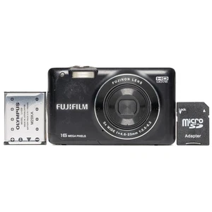 Fujifilm FinePix JX580 16.0MP Digital Camera - Black - FULLY FUNCTIONAL - Picture 1 of 8