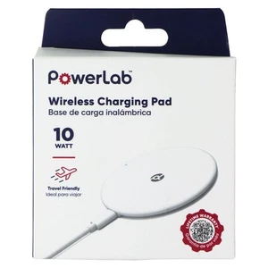 PowerLab 10 Watt Magnétique Pad de Charge sans Fil - Blanc - Photo 1 sur 2