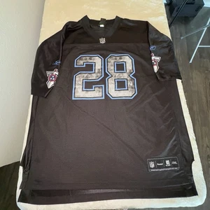 NFL Johnson 28 Tennessee Titans Jersey 2XL Black Reebok Fancore Athletic Fun - Picture 1 of 14