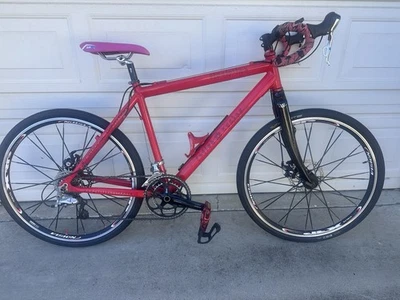 Fetish Cycles Gravel  Bike, Aluminum/Carbon great Condition CHRISTMAS RED - 18” - Image 1 of 4