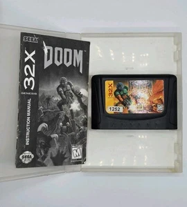 Doom - Sega Genesis 32X (TESTED) 1994 CIB Comes With Manual And Non OEM Box - Picture 1 of 7