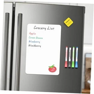 Magnetic Whiteboard for Fridge, Refrigerator Dry Erase Board, Small 12" x 8" - Picture 1 of 7