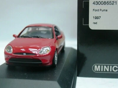 WOW EXTREMELY RARE Ford Puma 1.4 16V 1997 Red Silver 1:43 Minichamps-RS/GT/Focus - Image 1 of 3