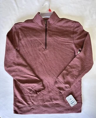 GEORGE 男式长袖四分之一拉链红色 — 第 1/3 张图片