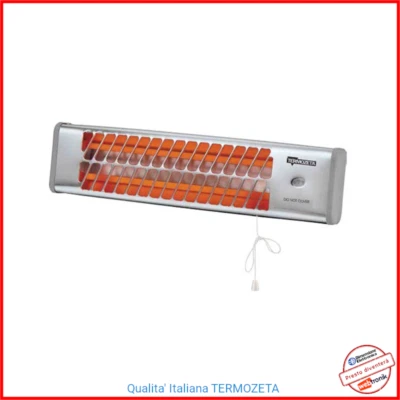 Stufa Elettrica da Esterno Riscaldamento a Infrarossi Parete Muro Basso Consumo - Immagine 1 di 3