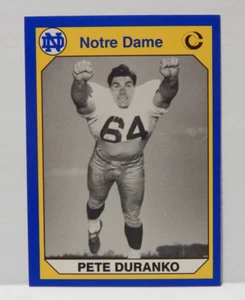 Notre Dame College Football Pete Duranko Card 143 - Picture 1 of 2