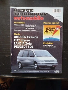 REVUE TECHNIQUE CITROEN EVASION FIAT ULYSSE LANCIA ZETA PEUGEOT 806 2.0 T 1.9 TD - Imagen 1 de 10