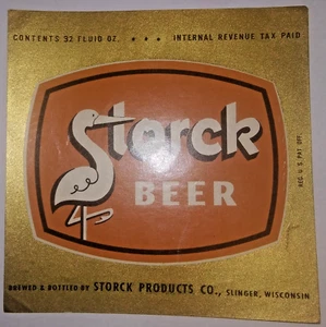 Storck Qt Bier Etikett IRTP Schleuder Wisconsin BIG 4,5 x 4,5" 32oz - Bild 1 von 2