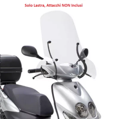 GIVI Parabrezza Trasparente senza Attacchi per Yamaha Neo's 50 2008-2021 - Immagine 1 di 3
