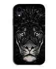 Black Lion Sketch Portrait Phone Case Cover Hand Drawn Animal Print Lions N556