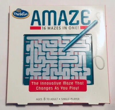 Think Fun Amaze Game 16 Mazes in One 2011 Edition Puzzle For The Mind NOB - Image 1 of 4