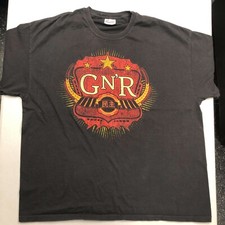 Guns N Roses GNR Chinese Democracy Tour size 2XL Black T Shirt Vtg Band Tee