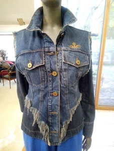 Chaqueta de mezclilla vintage Vivian Westwood Chaos Signature S-M - Imagen 1 de 5