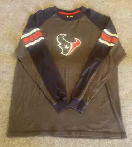  Houston Texans Shirt NFL Team Apparel 2X-Large Stitched Mascot Long Sleeve - Picture 1 of 14