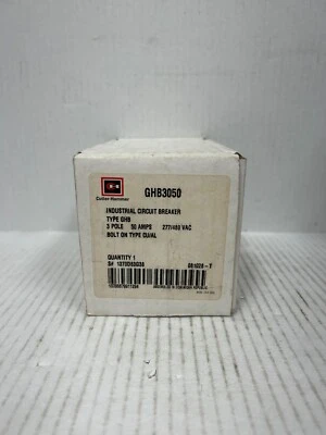 NEW BOX CH GHB3050 3P-50A-480V *SHIPS SAME DAY UPS* - image 1 of 3