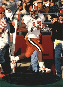 1999 Press Pass Torquers Blue Cleveland Browns Football Card #28 Kevin Johnson