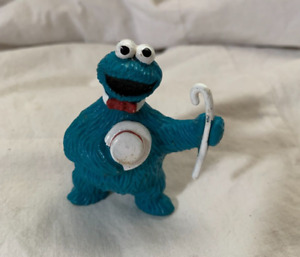 Sesame Street Cookie Monster 3" PVC Toy Cake Topper Figure Tara Toys Muppets Inc