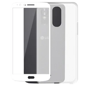 Protezione schermo vetro temperato antiurto + custodia TPU per telefoni LG Stylo 3TP450 - Foto 1 di 1