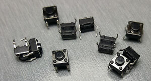 6x6x4.3mm SPST Momentary PCB Mount Tactile Switch Pack of 10