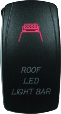 DragonFire Racing Lighted Switch Roof Led On/Off Red | 521396 - Image 1 of 3