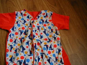 VINTAGE MR MAJESTY BOYS NYLON SHORT SLEEVE PAJAMAS SIZE 4 - Picture 1 of 6