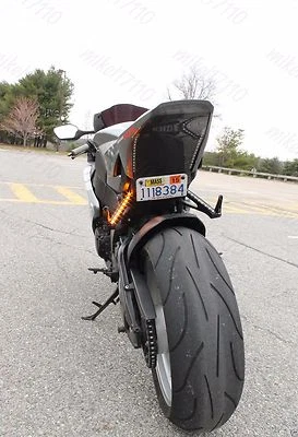 Mini superfície universal motocicleta LED sinais de seta pisca âmbar flash EBR Buell - Imagem 1 de 4