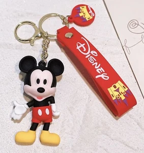 Disney Castle MICKEY MOUSE FIGURA DE SILICONA LLAVERO LLAVERO ANILLO Llavero Llavero Llavero NUEVO - Imagen 1 de 5