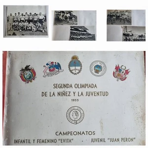 Fundacion Eva Peron Soccer Championship Album NOT COMPLETED 1955 Paraguay Team  - Picture 1 of 6
