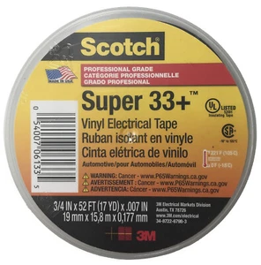 Cinta Eléctrica Vinilo 3M Super 33+ 3/4" x 52' 10 ROLLOS NUEVO STOCK ¡Envío Gratis! - Imagen 1 de 1
