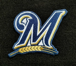 Milwaukee Brewers World Series MLB Baseball Embroidered Iron On Patch "M" - Picture 1 of 3