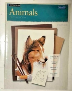 Animals by Marilyn Grame HT222 Walter Foster Watercolor Painting Step by Step - Picture 1 of 1