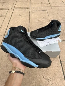 Size 9M - Air Jordan 13 Retro Mid Black University Blue - Picture 1 of 8