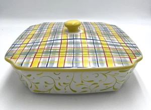 MacKenzie-Childs Carnaby Bäcker Auflauf Backgeschirr Deckel Cottage Country Core - Bild 1 von 12
