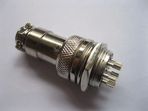24 pcs XLR 8 Pin Audio Cable Connector 16mm Panel Chassis Kit Mount New - Picture 1 of 3