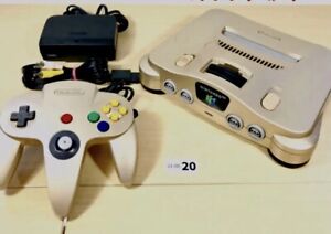 Nintendo64 Console set Limited Edition Gold tested working!! region Japan