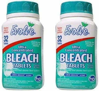 Evolve Original Scent Bleach Tablets 2Packs, Linen Breeze - Image 1 of 4